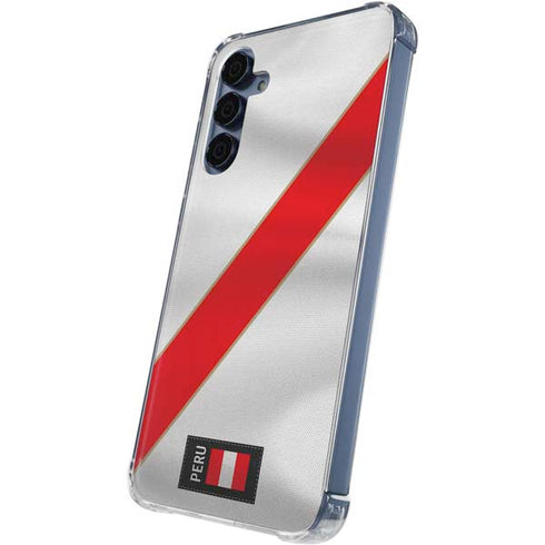 Peru Soccer Flag Galaxy S24 Clear Case